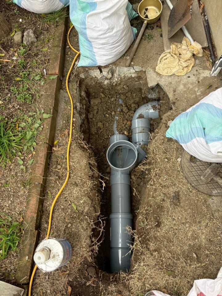 【京都市西京区 S様邸】排水設備改修および給水管新設工事 ～屋外排水管のつまりを根本解決し、快適な住環境へ～の画像