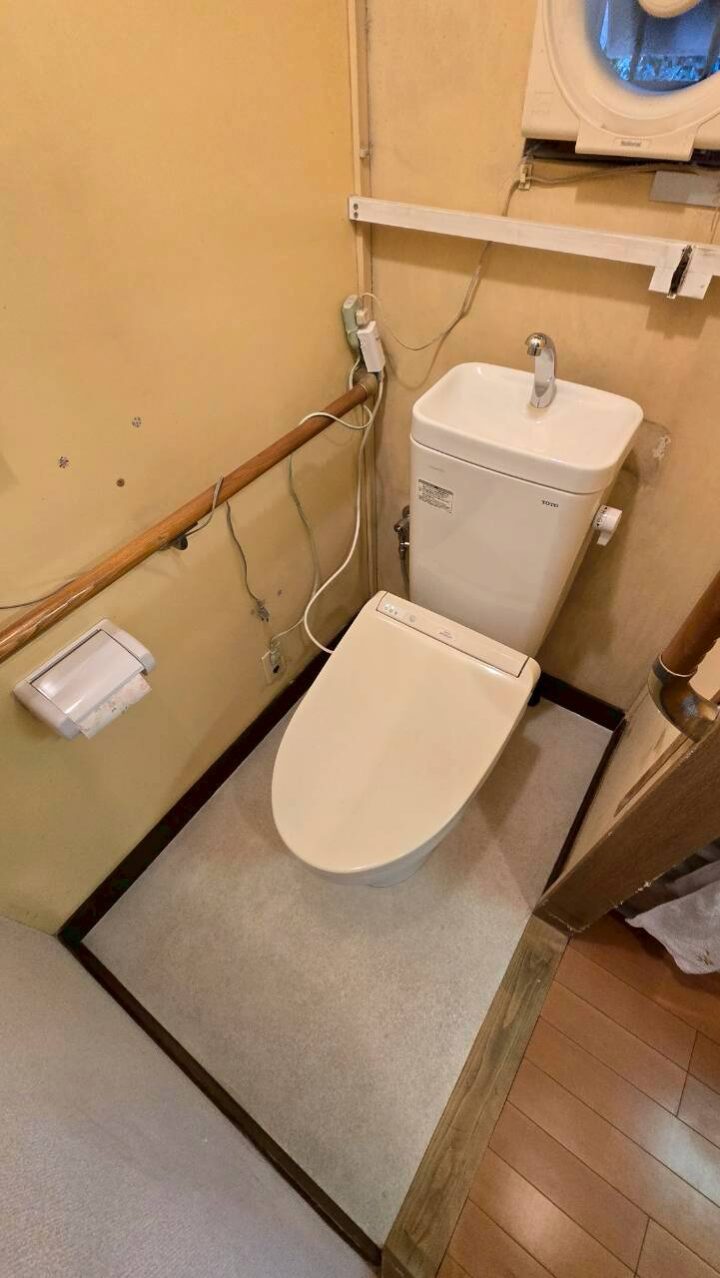 【京都市伏見区】トイレの排水管つまりが直らない|床下排水管交換とリノベーション事例の画像