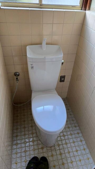 施工後のINAX製新型便器